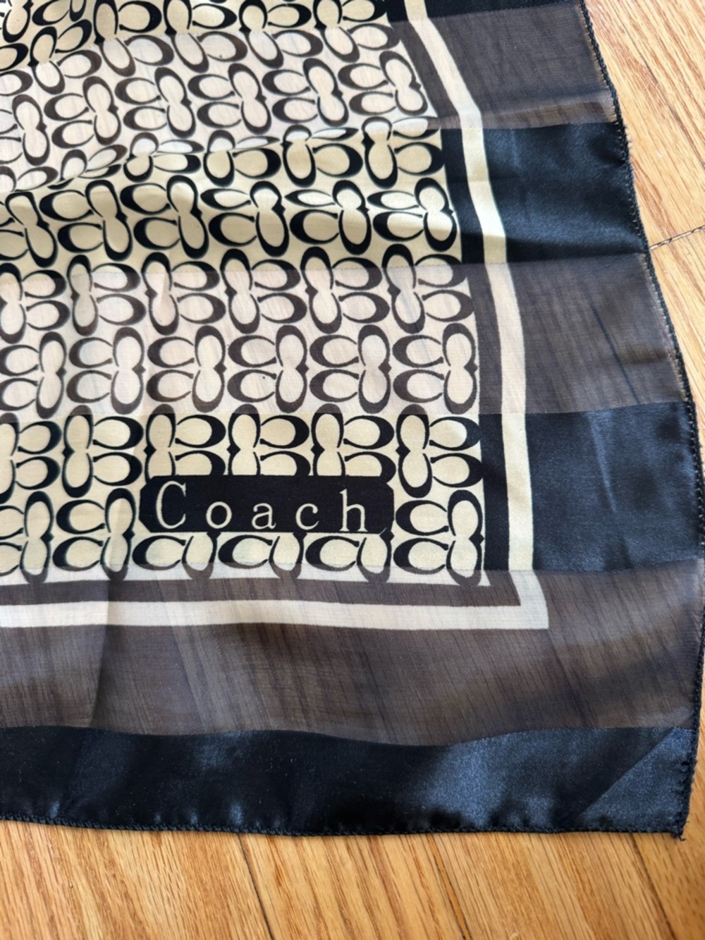 Designer look silk scarf